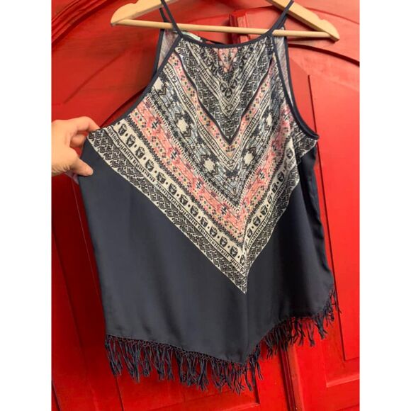 NWOT Maurice's Size Medium Boho Fringe Tank Top Cool Summer Shirt Never Worn - Picture 1 of 2